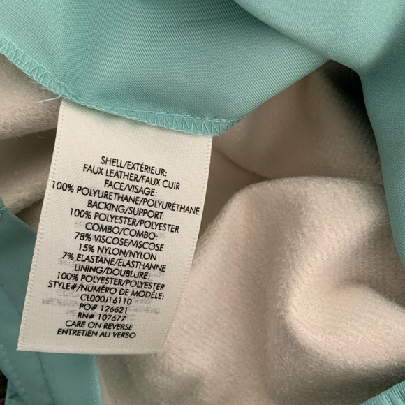 Shop Alice + Olivia Pete Faux Leather Jogger Pants in Breeze - Picture 10 of 11